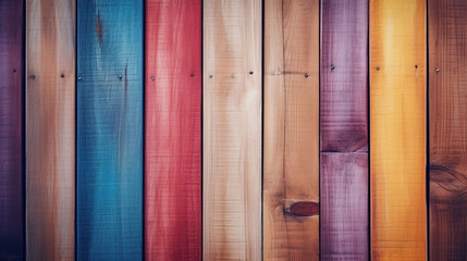 Rainbow wooden pattern background