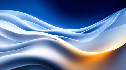 Obraz premium Abstract background with blue light dynamic effect. Motion Illustration. Trendy gradients. Can be used for advertising, marketing, presentation. AI generate