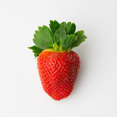 Red berry strawberry isolated on white background