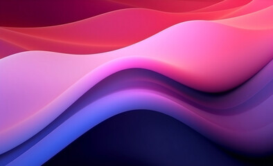 Abstract Colorful Geometric Wave Background in Purple and Pink, generative AI