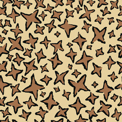 Shuriken Leopard Seemless Background Vector