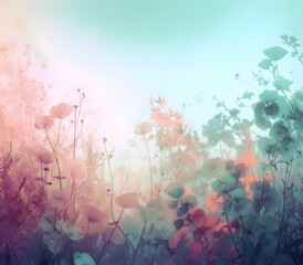 Obraz na płótnie Canvas floral dreamlike ethereal background image