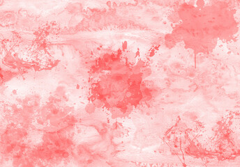Top view, Abstract blurs watercolor ink brush pink white background texture design blank for text,...
