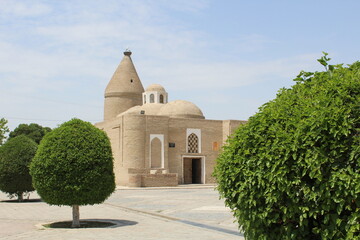 Chashma Ayub Mausoleum is located near the Samanid Mausoleum in Bukhara, Uzbekistan