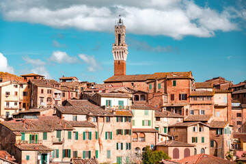 Generic architecture and cityscape view in Siena, Tuscany, Italy