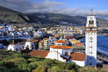 Fototapeta premium Virgin of Candelaria basilica, Candelaria city, Tenerife, Canary Islands, Spain