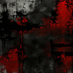 red metallic grunge background, generative ai technology