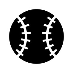 black baseball icon vector design
