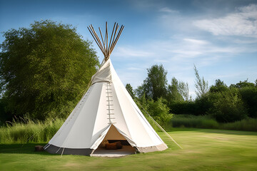 tent in the forest