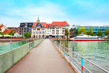 Fototapeta na wymiar Friedrichshafen town in Bavaria, Germany