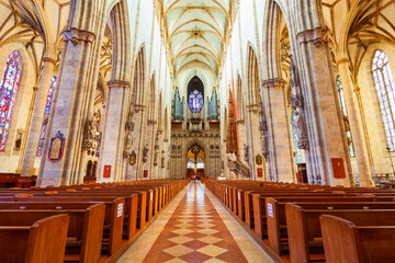 Obraz premium Ulm Minster Cathderdal interior in Germany