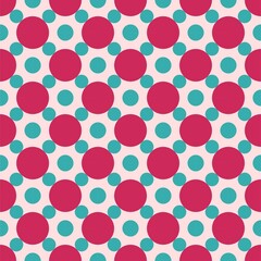 Circle Dot Design in Seamless Pattern