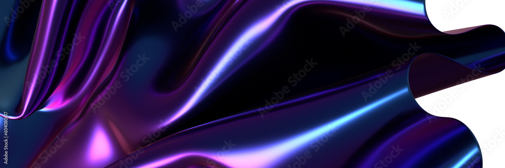 Poster ethereal holographic dreamscape: immerse yourself in a transcendent 3d holographic display