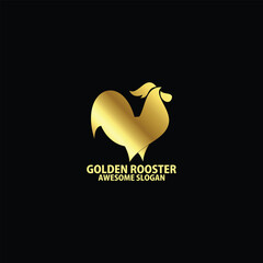 rooster with luxury logo design gradient color