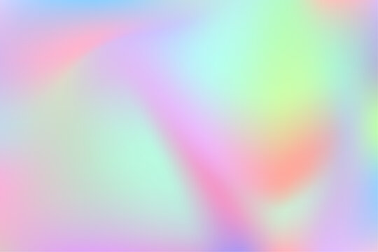 Smooth ethereal holographic background in neon colors