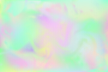 Swirly holographic retro background in psychedelic neon color palette