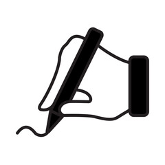 Solid Line HANDWRITING design vector icon design vector line icon svg