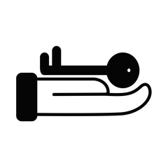 Solid Line KEY OF SUCCESS design vector icon design vector line icon svg