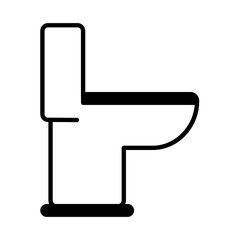 Solid Line TOILET design vector icon design vector line icon svg