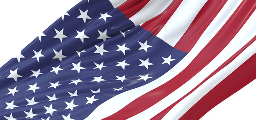 Virtual Pride: 3D USA Flag Celebrates American Identity