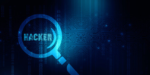 2d illustration cyber crime and internet privacy hacking.Network security,cyber attack,computer virus,ransomware and malware concept © jijomathai