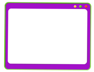 purple frame for text