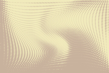 Abstract pattern, halftone effect. Lihgt brown and yellow colour. Vector illustration 
