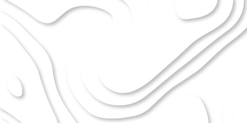 White abstract background 3d realistic design use for ads banner and advertising print design vector. 3d topography relief. Vector topographic illustration.	