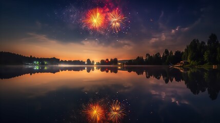 Glistening Lake on Canada Day