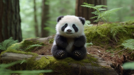 Obraz premium giant panda bear Generative AI 