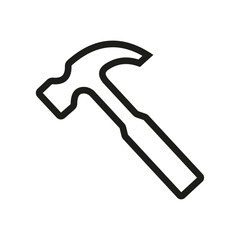 Line hammer icon vector design