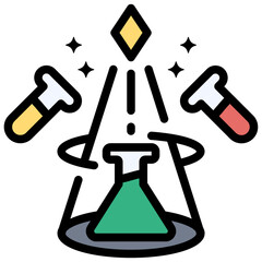 create filled outline style icon