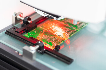 Computer motherboard scan inspection or 3D non-contact measurement