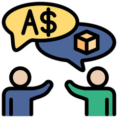 store filled outline style icon