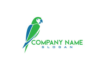 Parrot Logo Design, colorful parrot logo