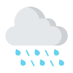 Fototapeta premium Hail Flat Icon