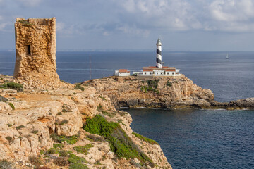 Fototapeta na wymiar Torre de Cala Figuera auf Mallorca, Spanien 