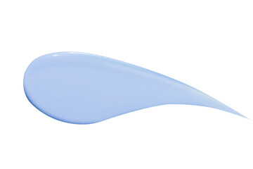 Dab of pastel blue paint. On a blank background. PNG