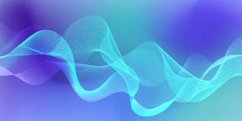 Abstract wave on gradient color background. vector eps.10