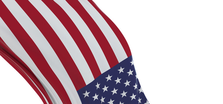 Visual Allegiance: Powerful 3D USA Flag Unites the Nation
