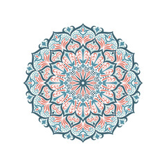 Colorful mandala ethnic native pattern vector design