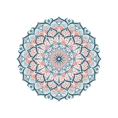 Colorful mandala ethnic native pattern vector design