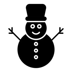 Snowman Glyph Icon