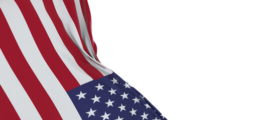 Digital Artistry: Mesmerizing 3D USA Flag Reflects Creativity and Freedom