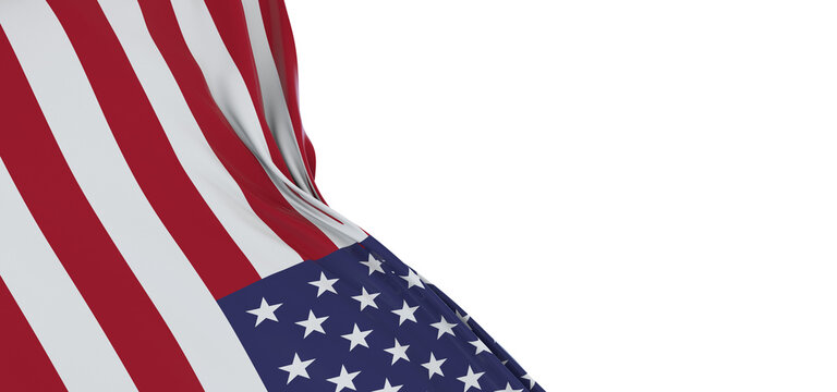 Digital Artistry: Mesmerizing 3D USA Flag Reflects Creativity and Freedom