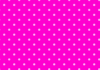 シンプルなドット柄のポップな背景イメージ（ビビットピンク）