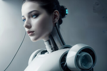 Robot Girl - obrazy, fototapety, plakaty