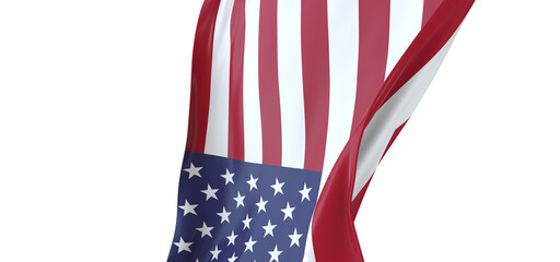 Symbolic Resilience: Stunning 3D USA Flag Portrays Resolute Spirit