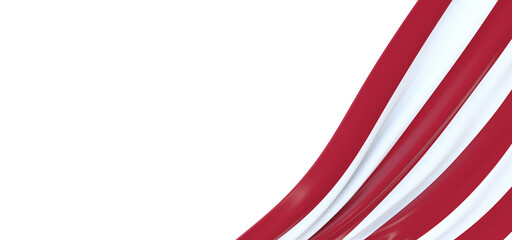 Obraz premium Stunning Visuals: Striking 3D USA Flag Captivates Viewers' Hearts