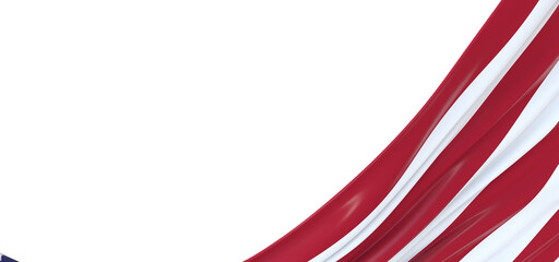 Stunning Visuals: Striking 3D USA Flag Captivates Viewers' Hearts